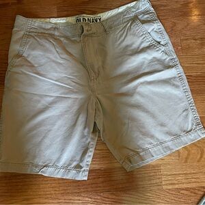 Old Navy Tan Flat Front Shorts Casual Style